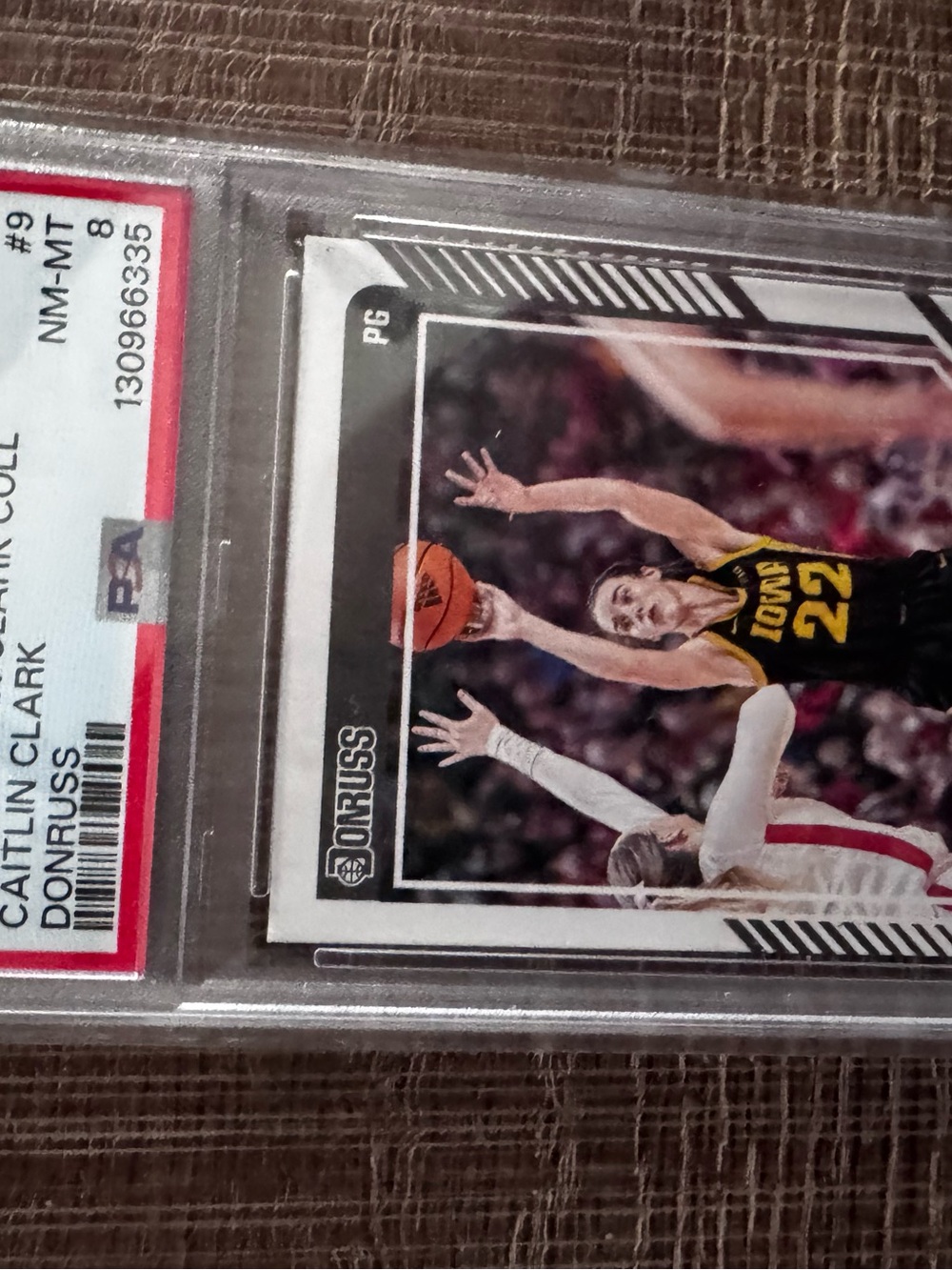 Donruss Caitlin Clark Basketball Trading Card - Black & Yellow
